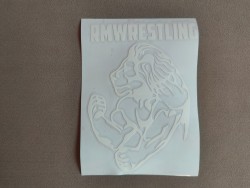 Наклейка Лев rmwrestling Белая на авто ed1e7fe449 - зображення 1