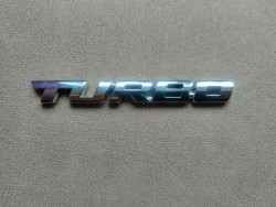 Наклейка Turbo Серебро Металлическая на авто 65b2dd89cc - зображення 1
