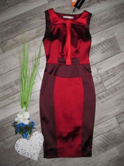 Karen millen атласное платье футляр р. 6 153680a0bb - зображення 1