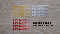 Наклейки на ручки авто WRC светоотражающие 60222d3737 - зображення 1