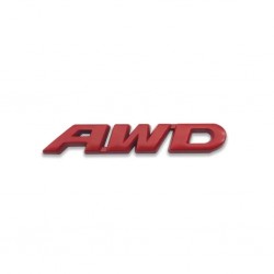 Наклейка на авто AWD Металлическая красная не ржавеет ea26e7abce - зображення 1