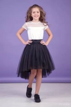Школьные юбки Зиронька синие, черные 30-9026 68dcbb70b2 - зображення 1
