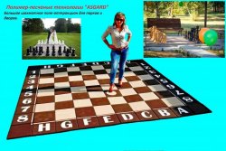 Большое шахматное поле-аттракцион  размер 3,30м на 3,30м 2513ecec26 - зображення 1