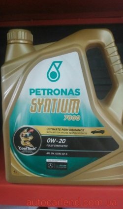 Масло моторное PETRONAS SYNTIUM 7000 0W-20 4 л c1480d901d - зображення 1