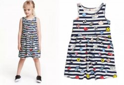 Хлопковое модное платье с патчами H&M 6-7-8 лет 122-128 a11ea2e845 - зображення 1