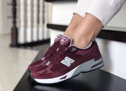 Женские кроссовки New Balance 991 (бордовые) f2cd1ec209 - зображення 1