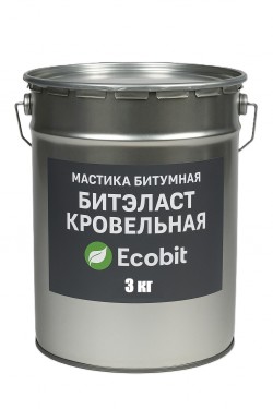 Мастика битумная БИТЭЛАСТ - КРОВЕЛЬНЫЙ Ecobit ведро 3,0 кг e963fa2aa8 - зображення 1
