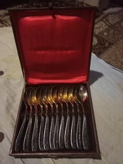 Продам набор ложек ссср 12 штук в оригинальной подарочной коробке 2f602d6fa6 - зображення 1