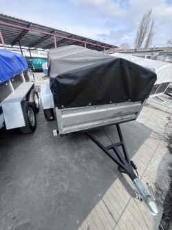 Новий причіп із оцинкованими бортами 200х130х40 a63dce49cb - зображення 1