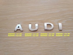 Металлические буквы AUDI Ауди на кузов авто 889764e7d3 - зображення 1