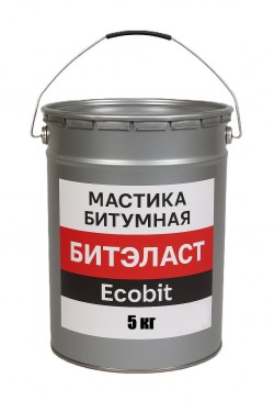 Мастика битумная БИТЭЛАСТ - БИТУМНЫЙ Ecobit ведро 5,0 кг 4581733cbe - зображення 1