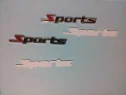 Наклейка Металлическая Sports Тюнинг авто aac1ae148d - зображення 1