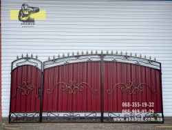 Ворота распашные простые, ворота откатные, навесы. bafa342dd7 - зображення 1