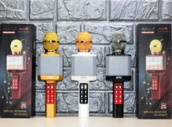 Микрофон Karaoke WS 1828 с FM-радио, USB, TF b84cca8922 - зображення 1