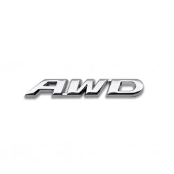 Наклейка на авто AWD Металлическая серебро не ржавеет 537e529fb8 - зображення 1