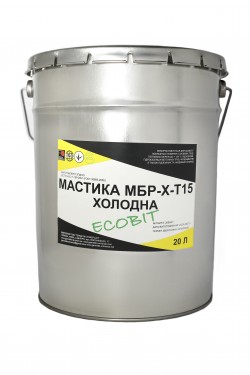 Мастика ИЗОЛ МБРХ-Т15 Ecobit ведро 20,0 кг битумно-резиновая 2f0ecce930 - зображення 1