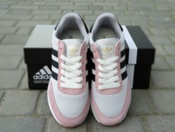 Adidas Iniki (белые с розовым) Женские кроссовки bbf3588d6e - зображення 1